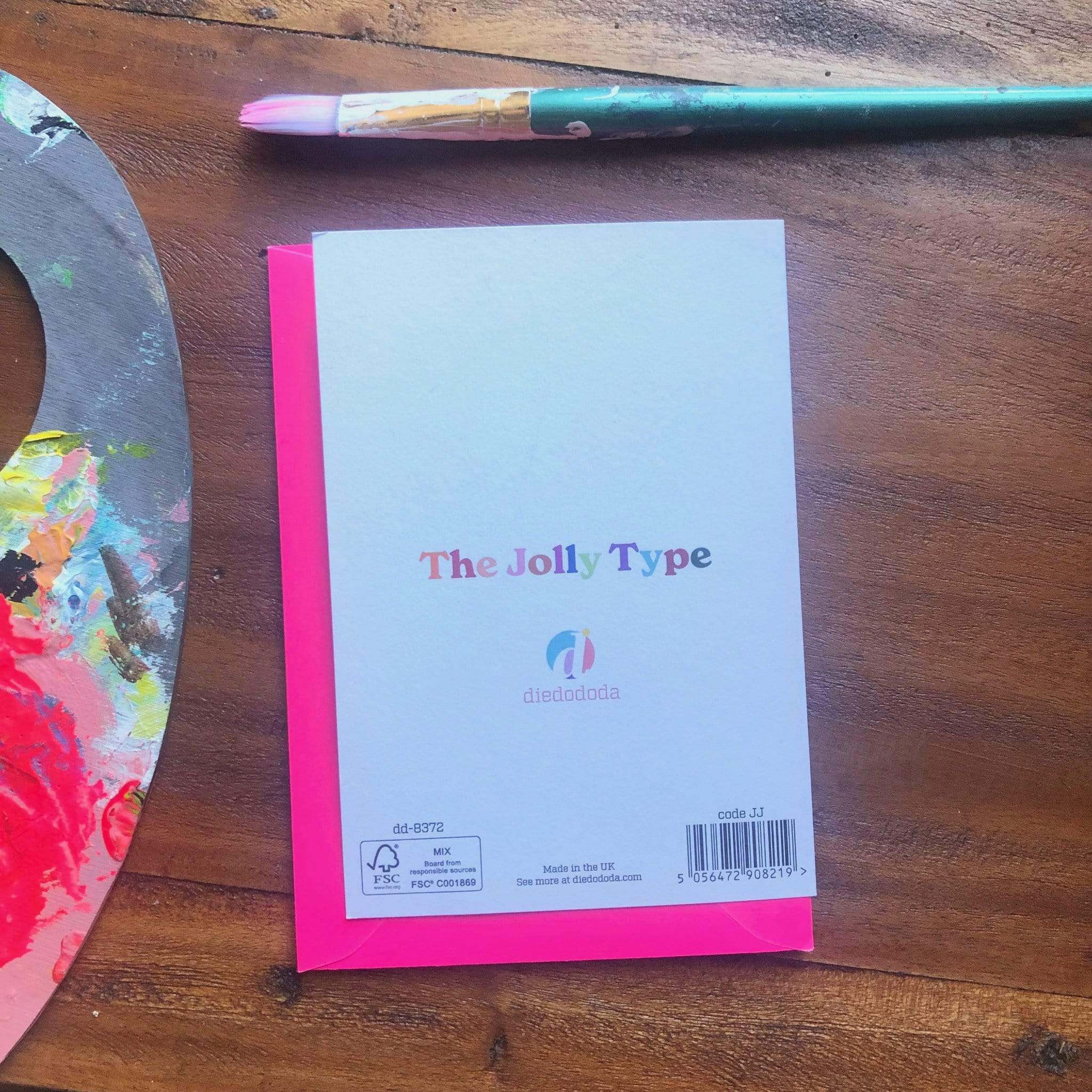 The Jolly Type A Greeting Card