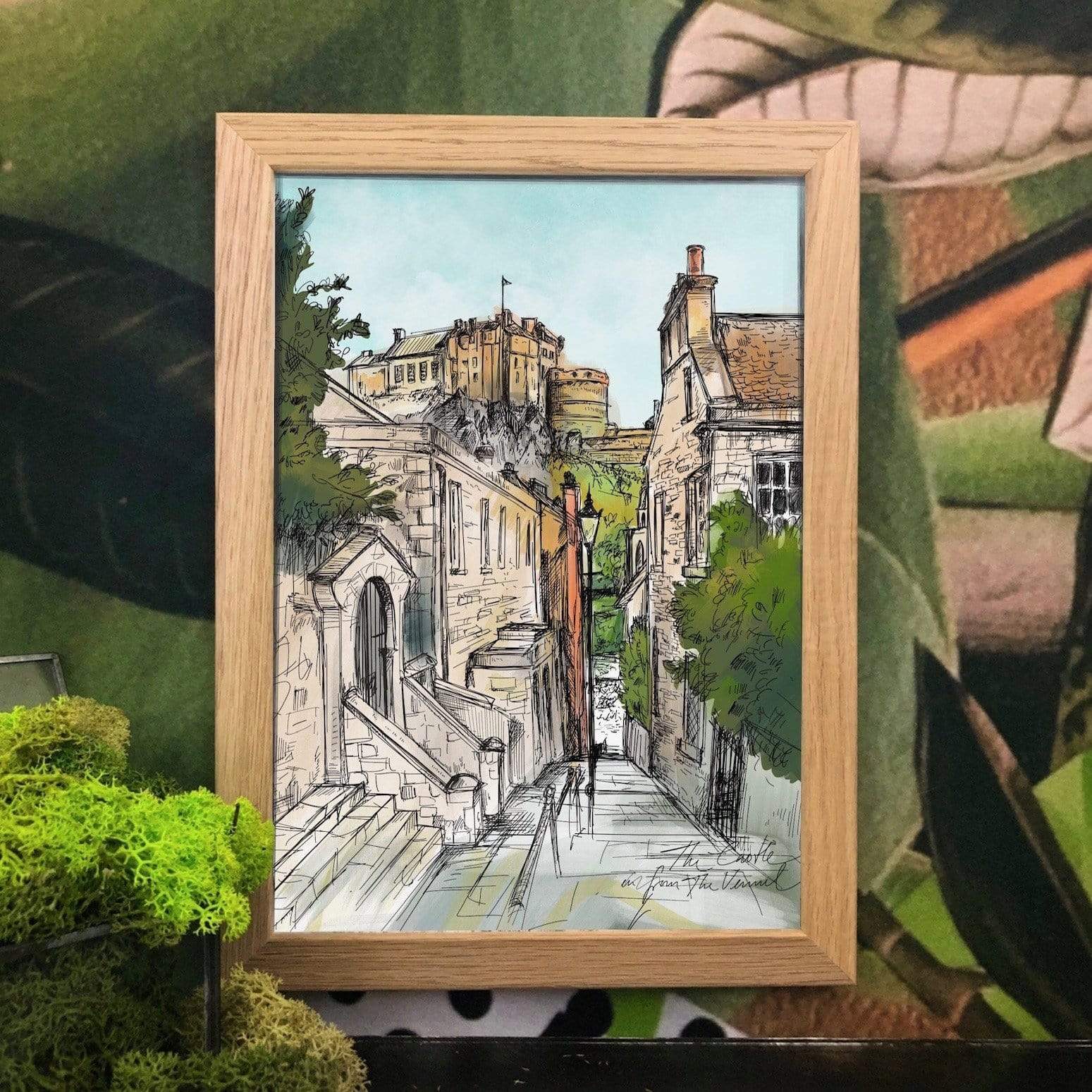 The Castle Viewed From The Vennel A4 Print