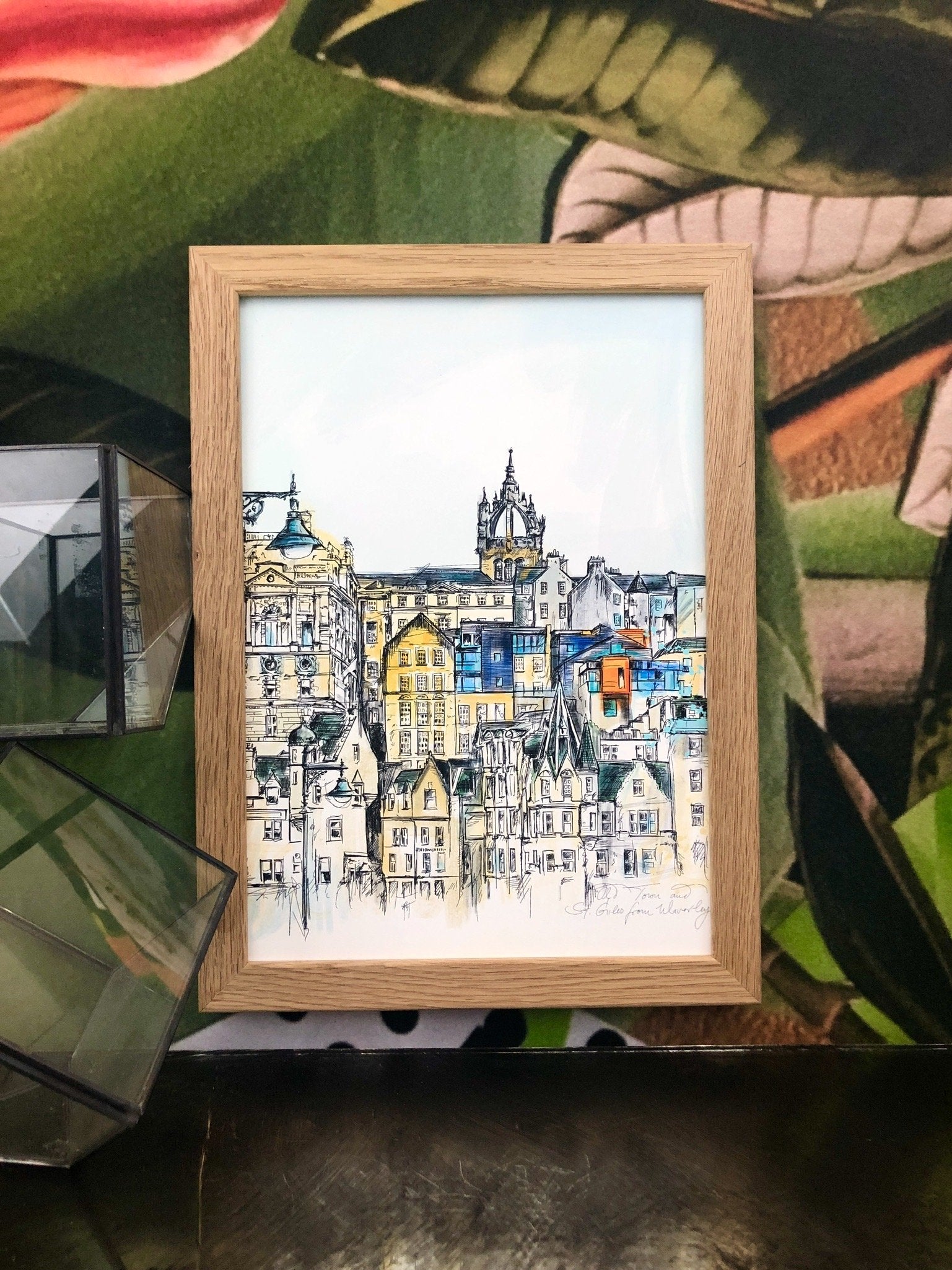 Old Town & St Giles A3 Print
