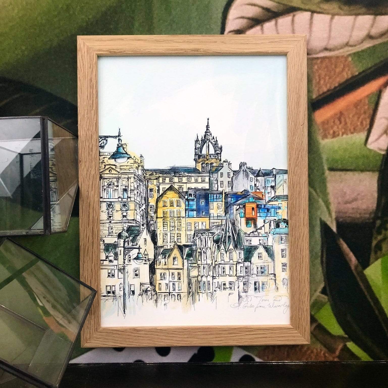 Old Town & St Giles A2 Print