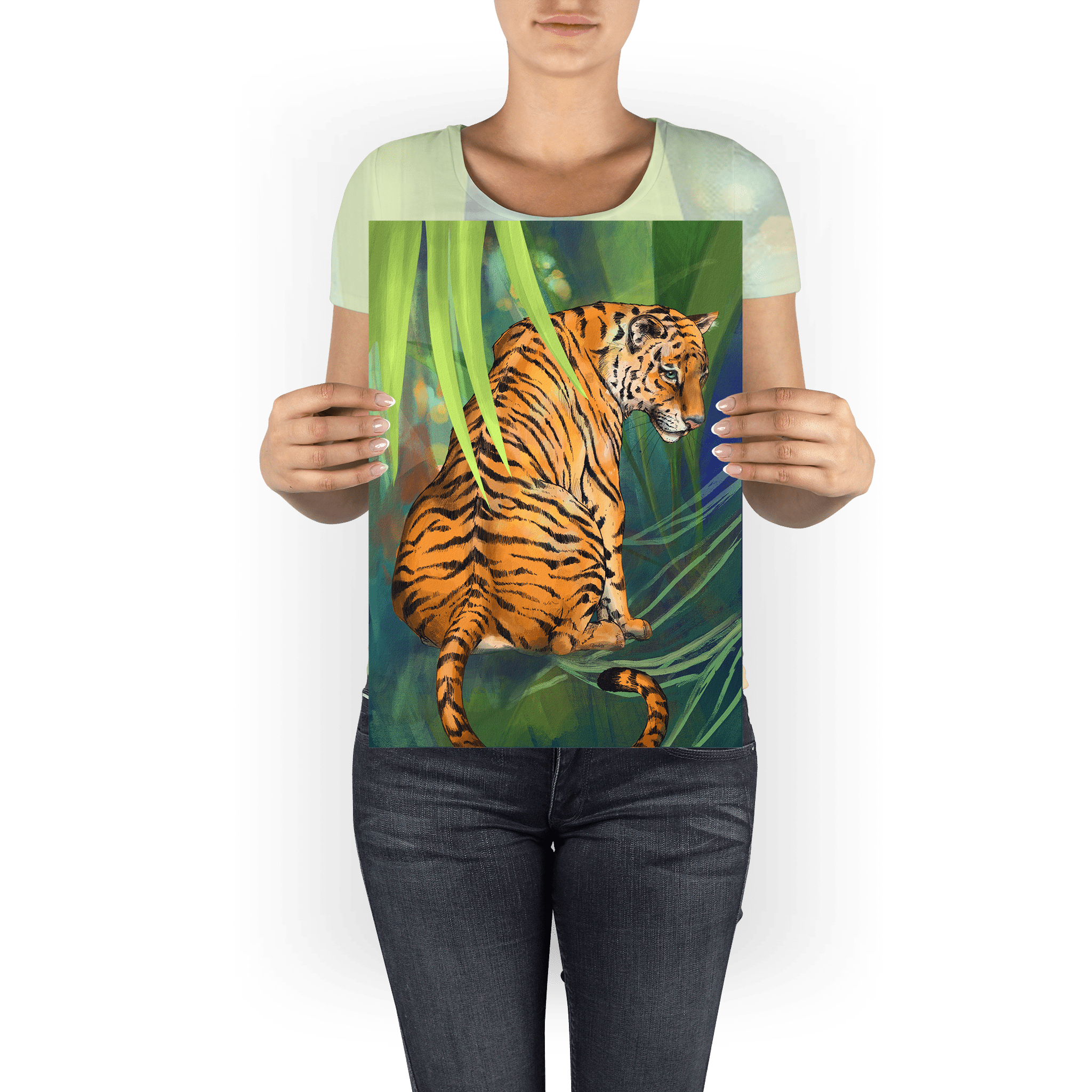 Jungle Stripes Giclée A3 Print