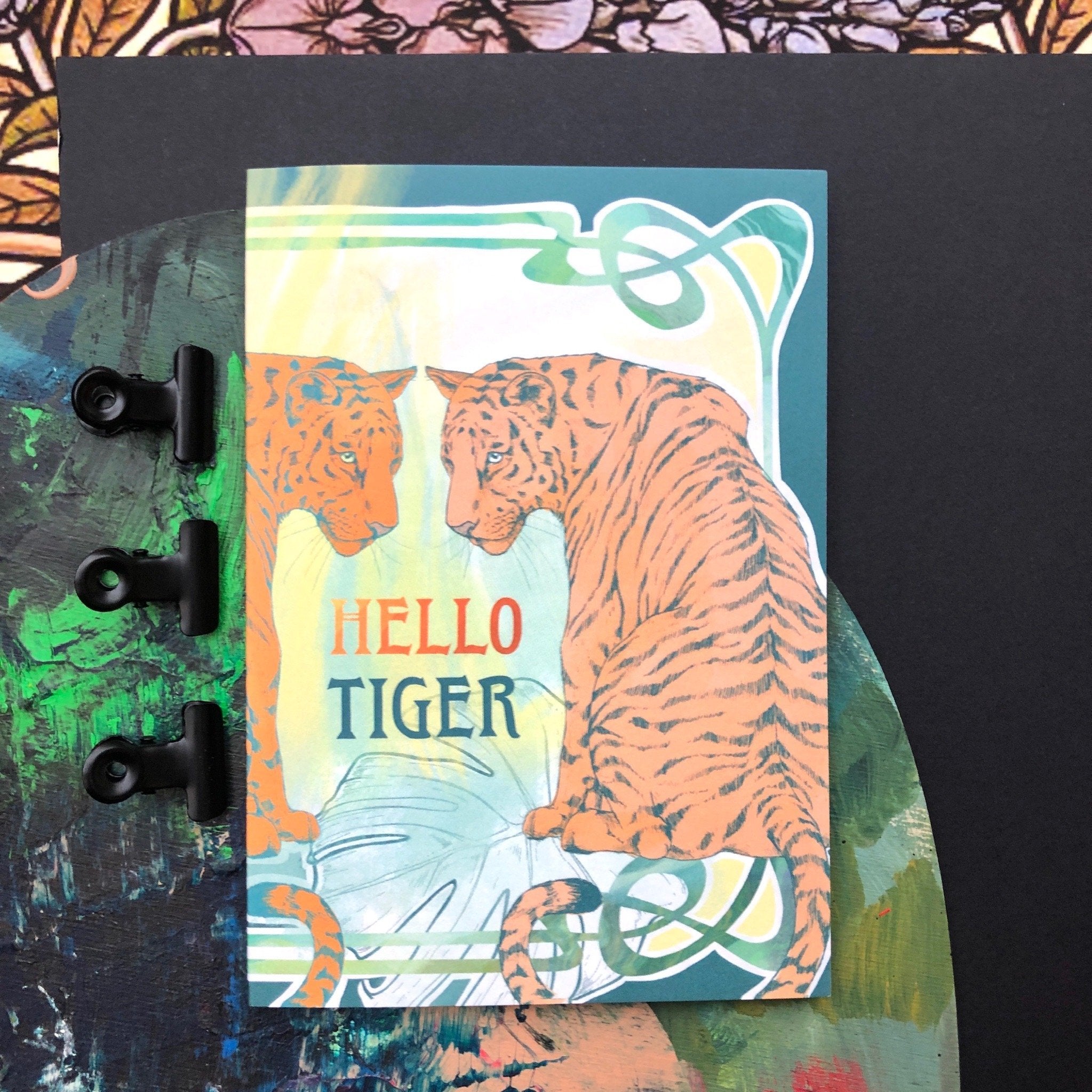 Hello Tiger Greeting Card