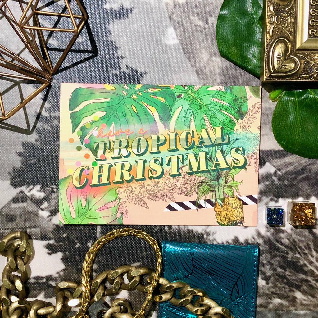 Tropical Christmas Card