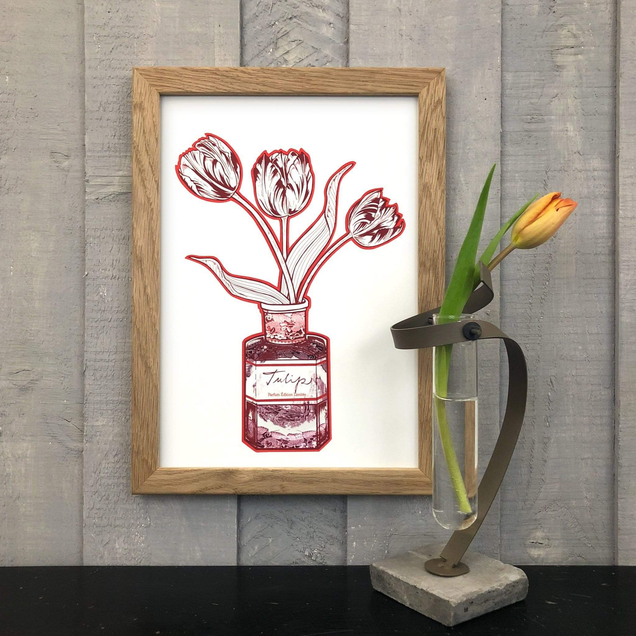 Tulip Red A2 Print
