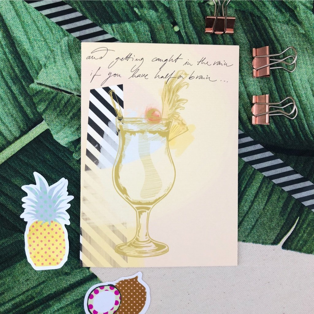 Piña Colada Greeting Card
