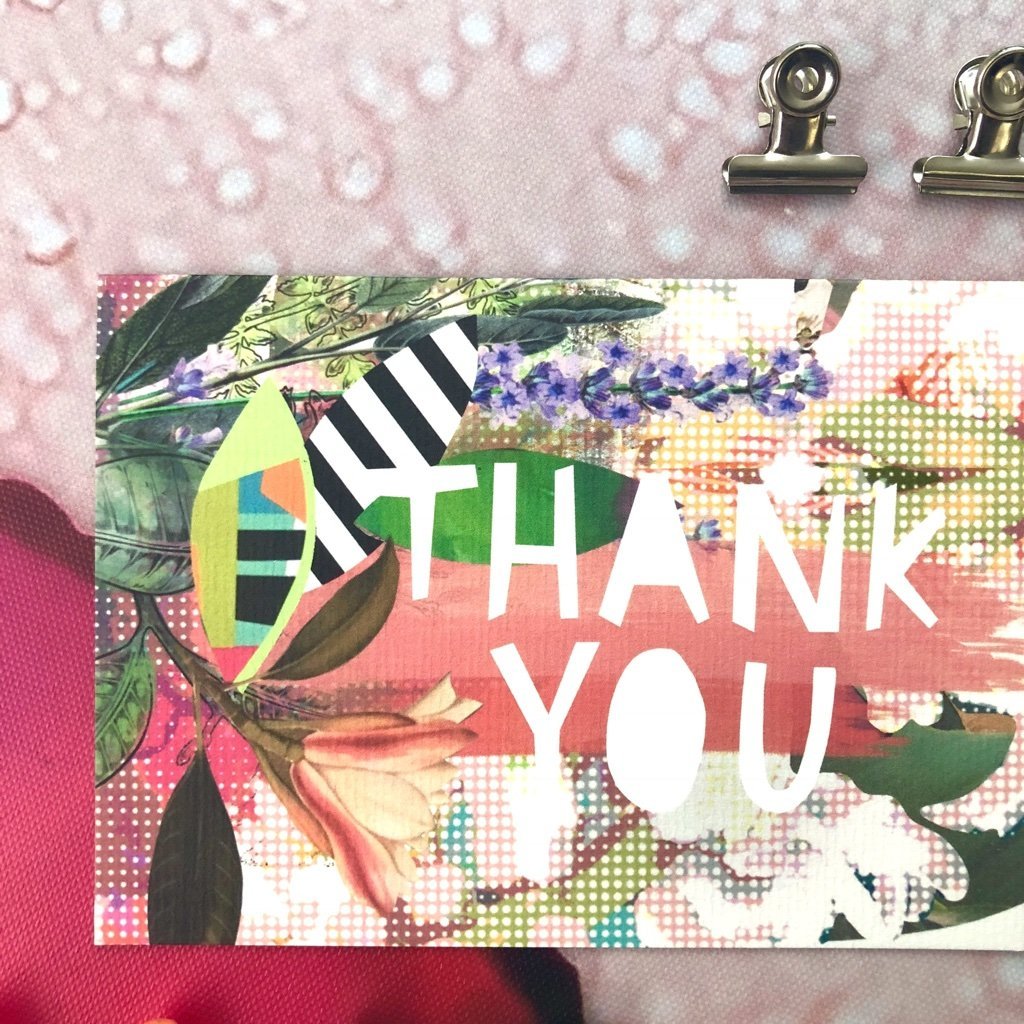 Motley Blooms - Thankyou Greeting Card