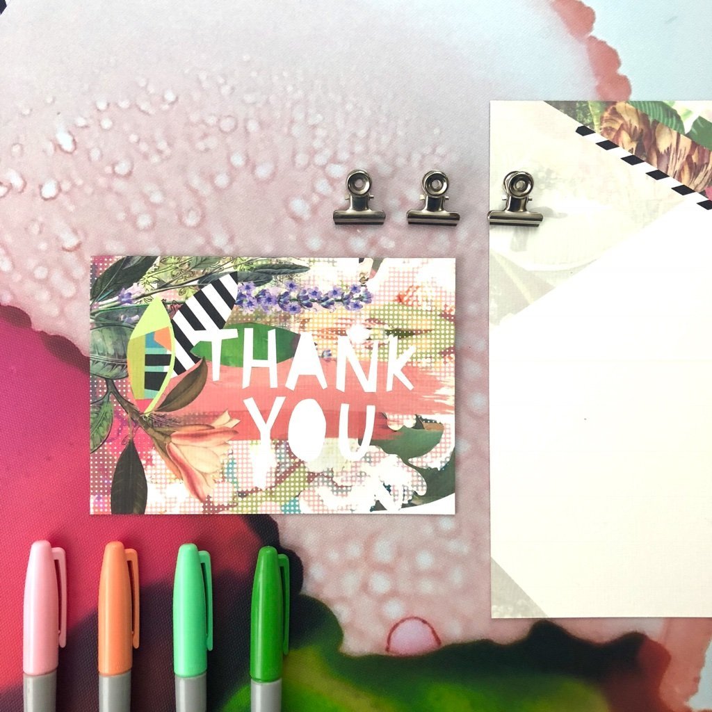 Motley Blooms - Thankyou Greeting Card