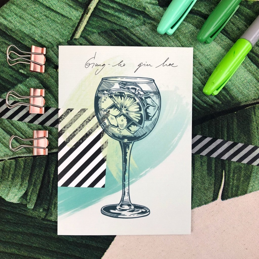Gin Tonic Greeting Card