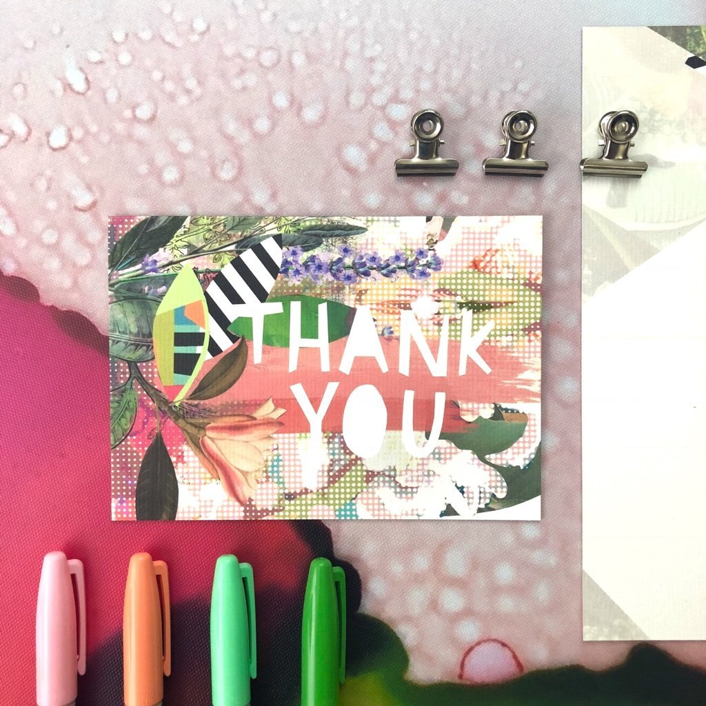Motley Blooms - Thankyou Greeting Card