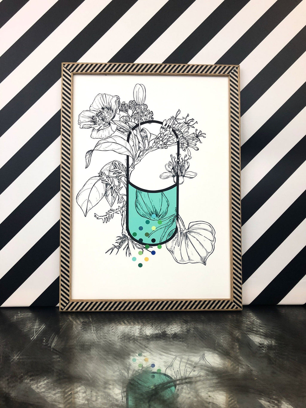 Uppers & Downers A3 Print