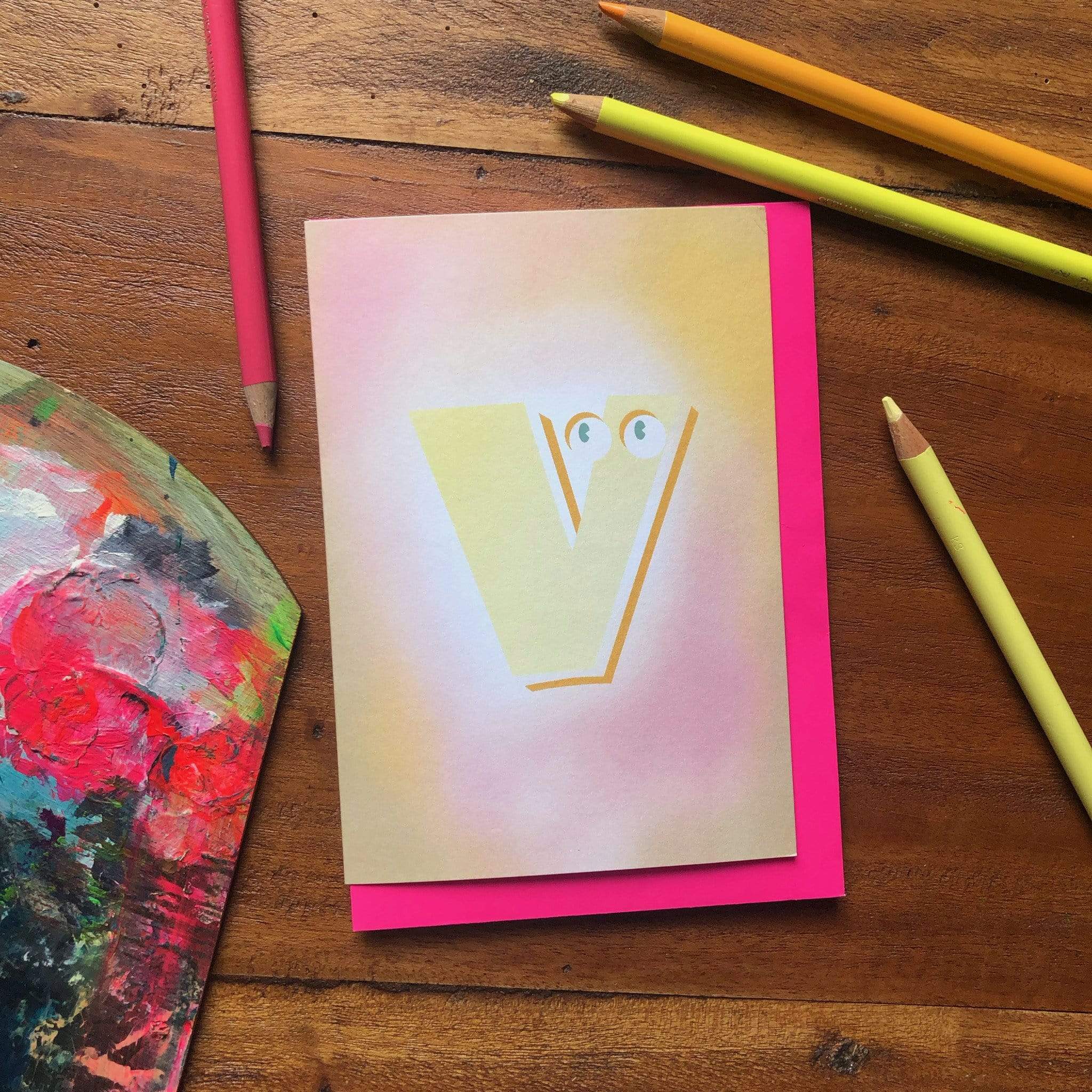 The Jolly Type V Greeting Card
