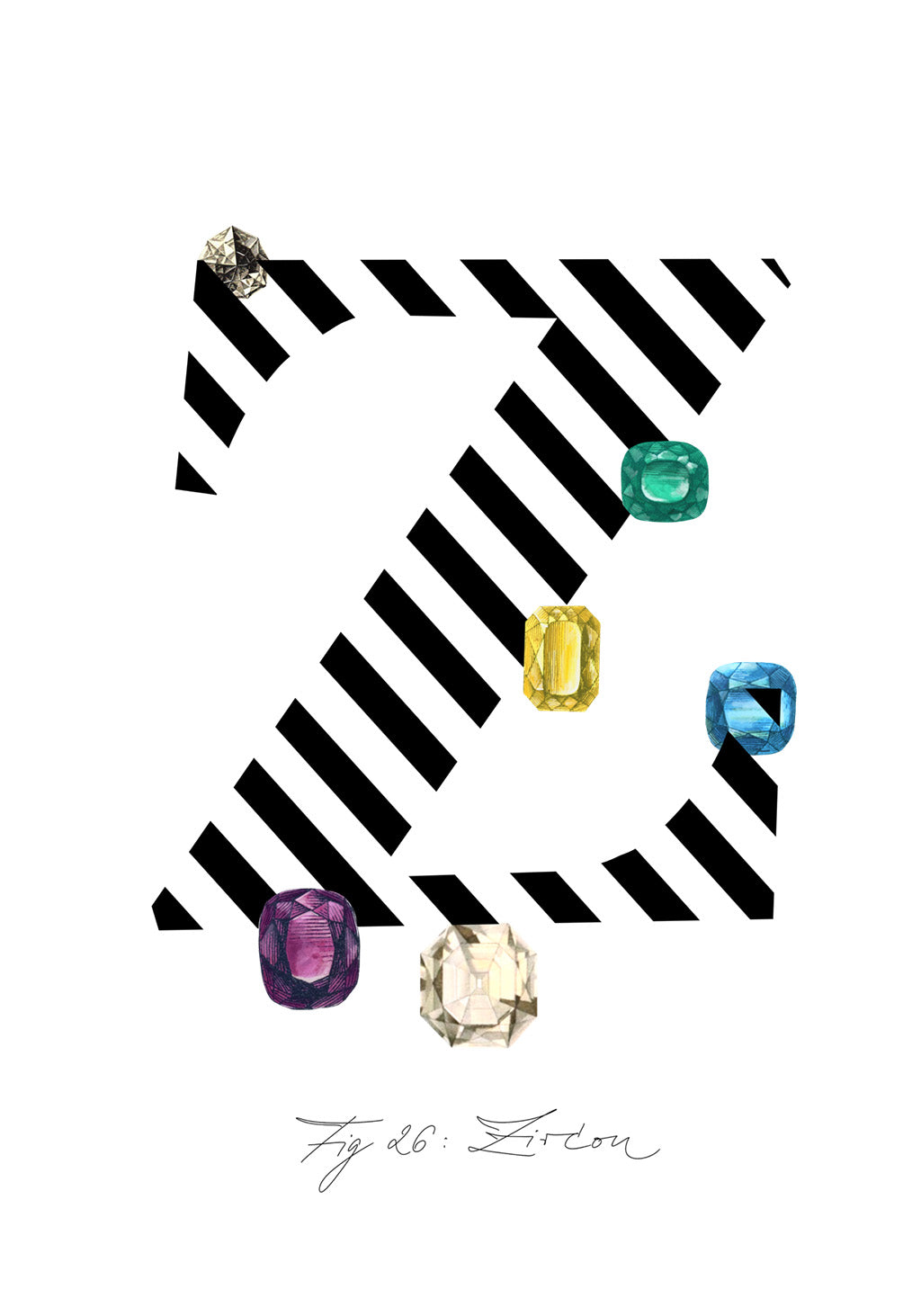 Gemstone Alphabet Greeting Card Top Up Pack