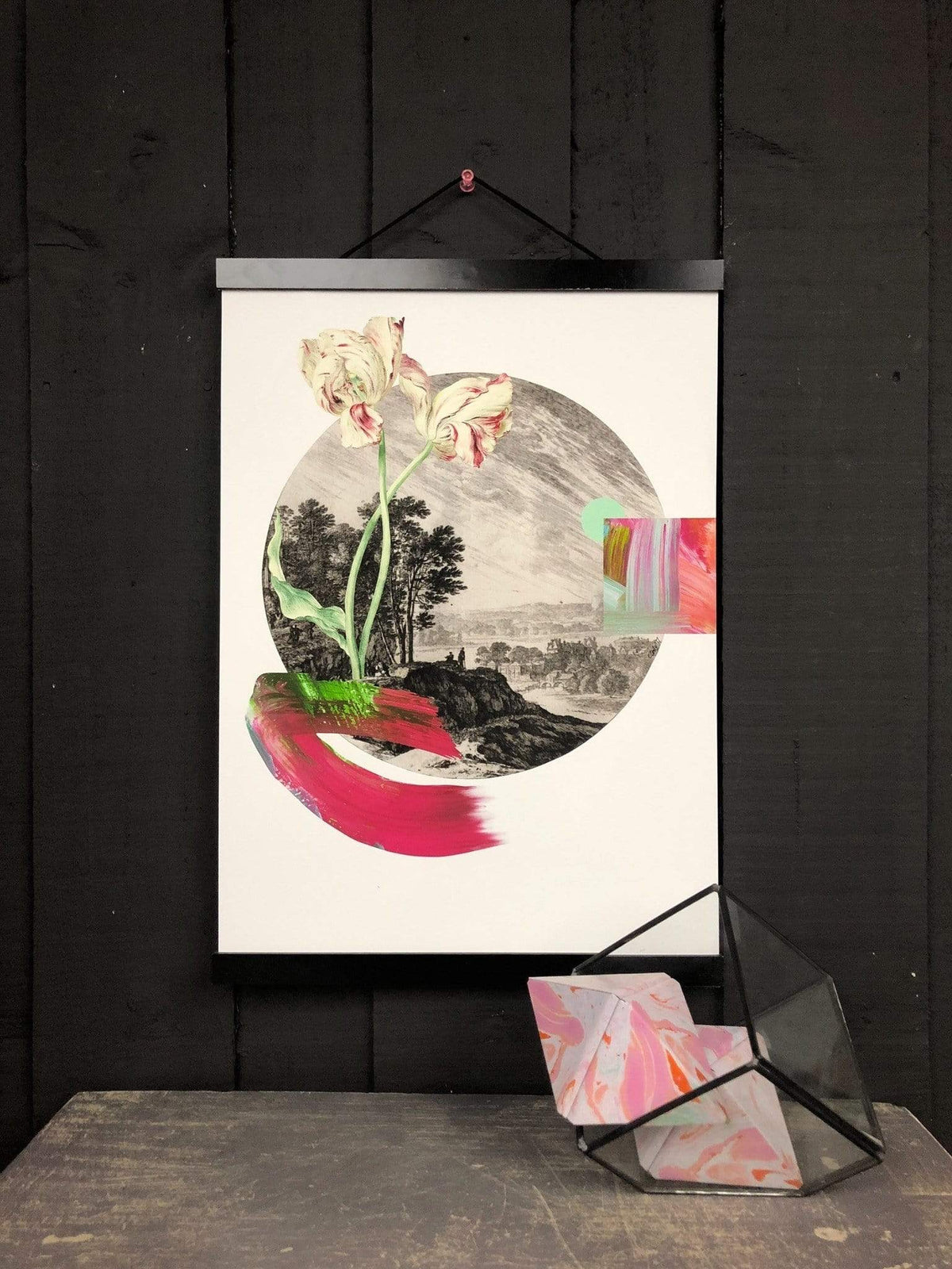 Zwei Brushstrokes & Botanicals A2 Print
