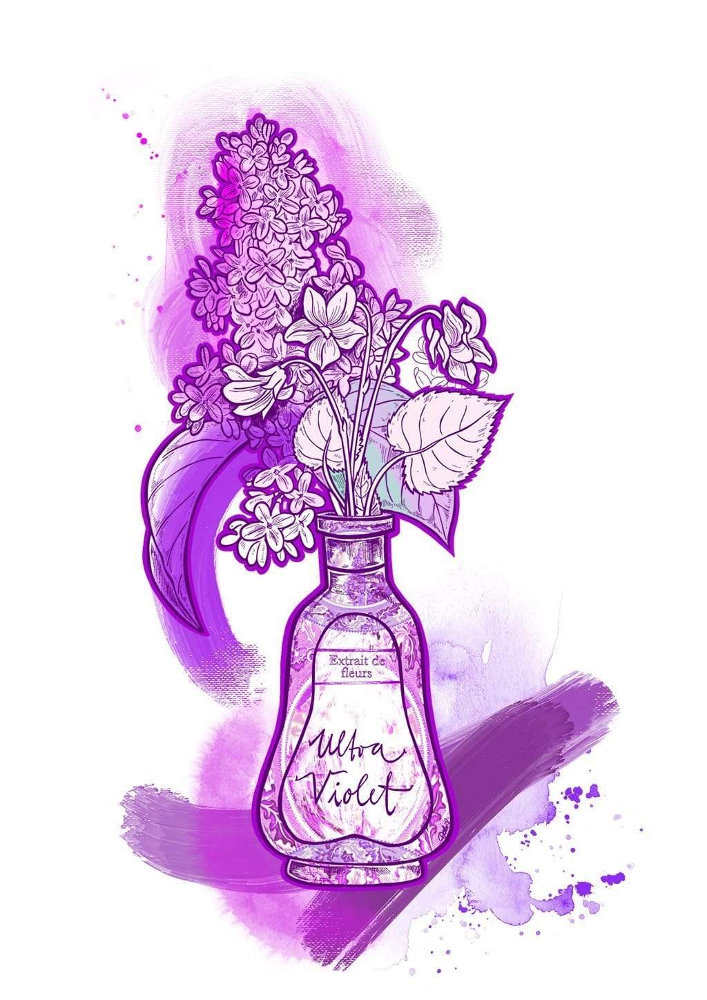 Ultra Violet Matte Art Print