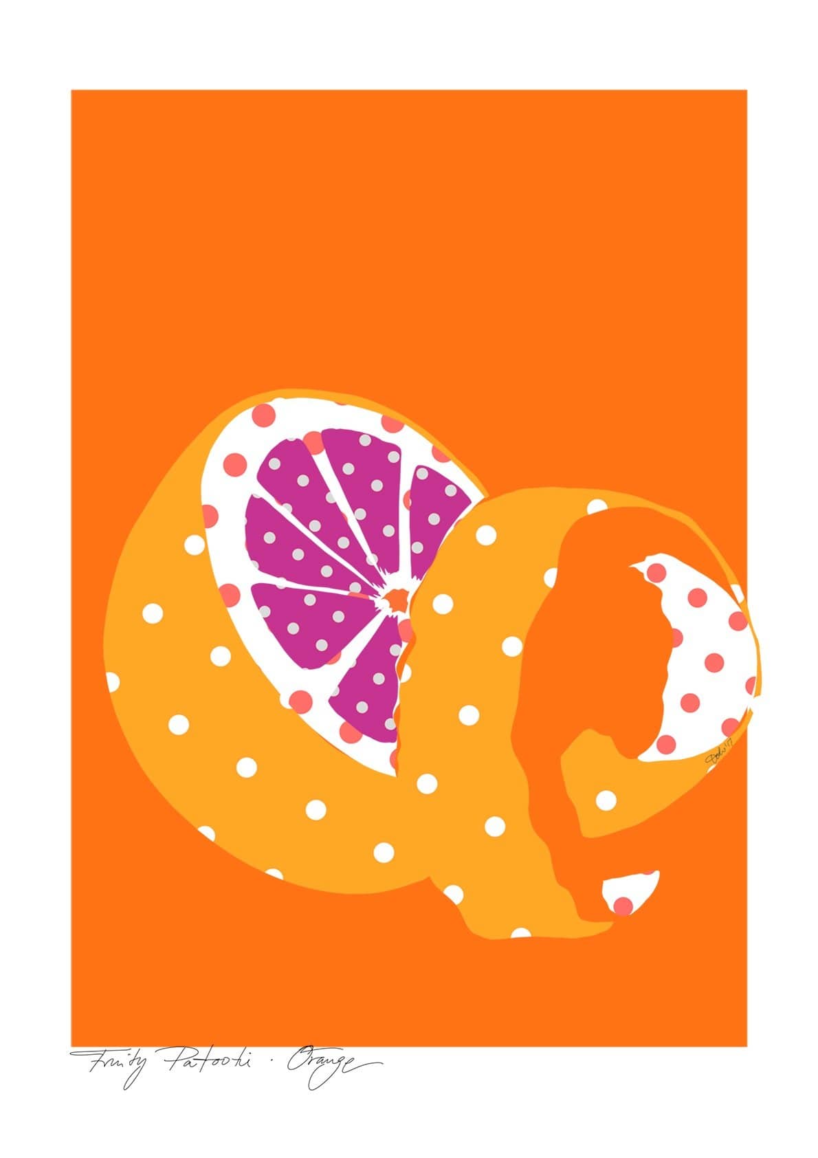 Orange Matte Art Print