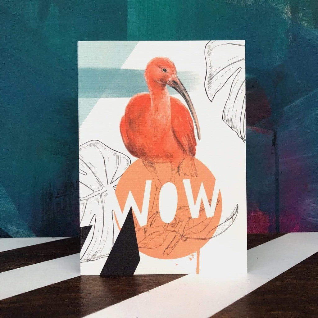 Scarlet Ibis - Wow Greeting Card