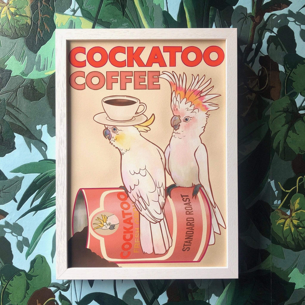 Cockatoo Coffee A4 Giclée Print