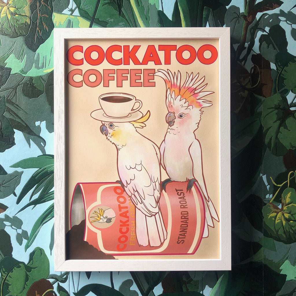 Cockatoo Coffee A3 Giclée Print
