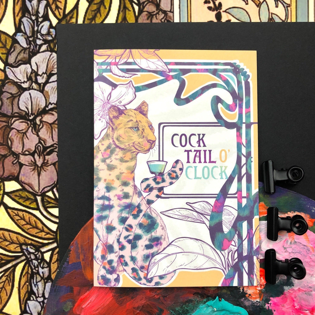 Cocktail Oclock Greeting Card