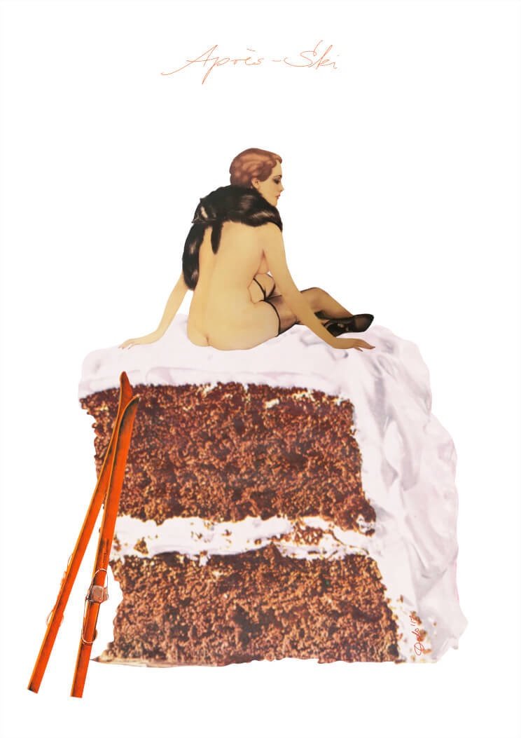 Aprés-Ski A4 Print