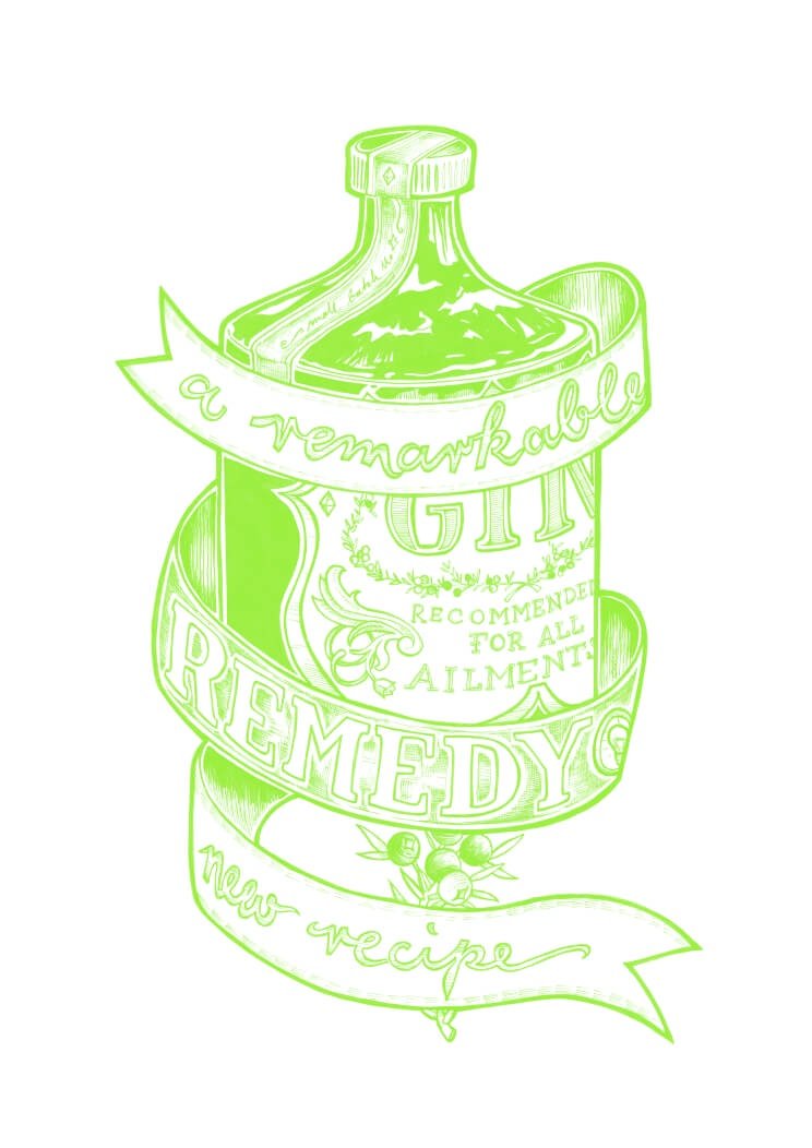 Lime Remarkable Remedy A3 Print
