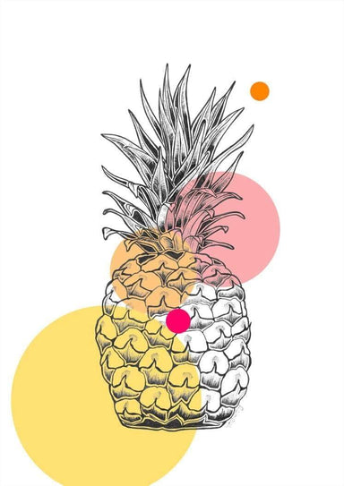 Pop Pineapple Matte Art Print