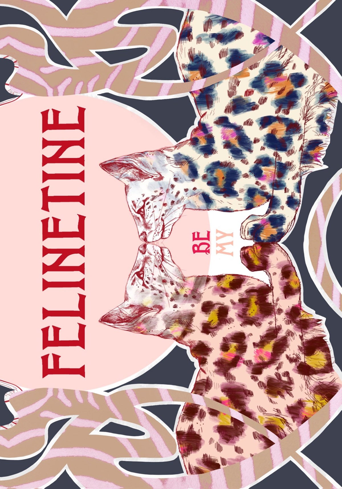 Be My Felinetine Greeting Card