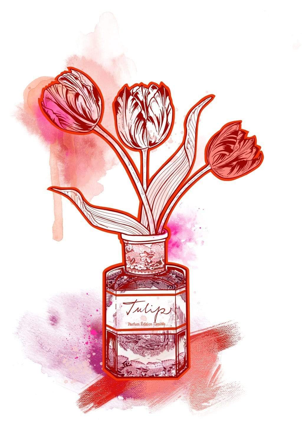 Tulip Red Matte Art Print