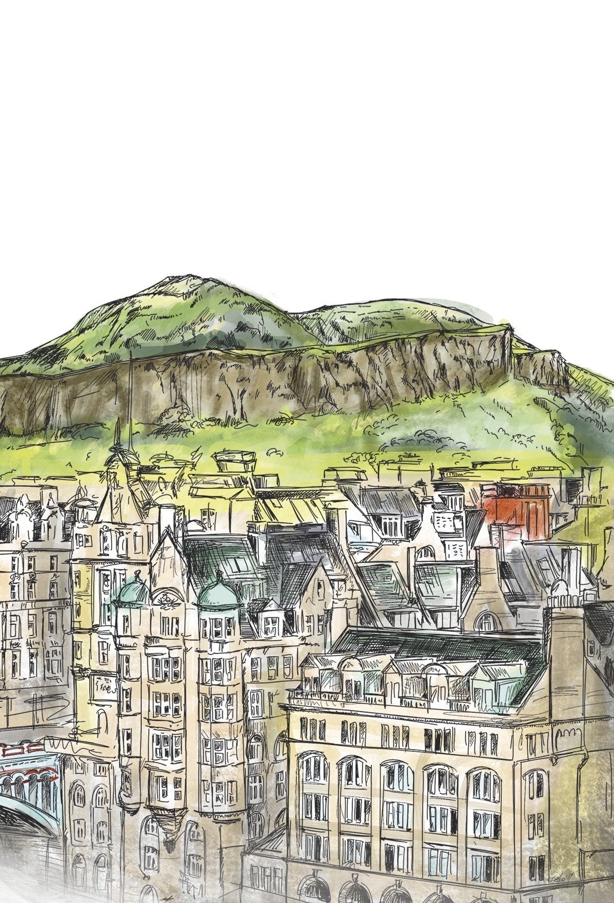 Arthurs Seat & The Crags Greeting Card