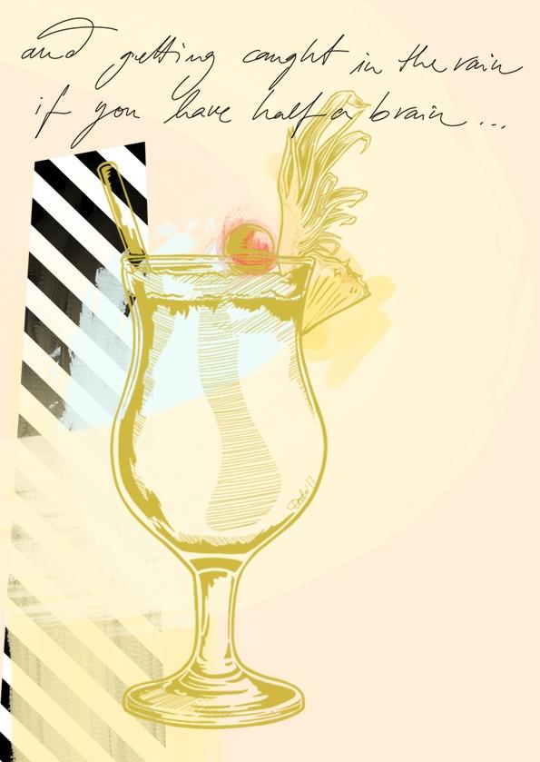 Piña Colada Greeting Card