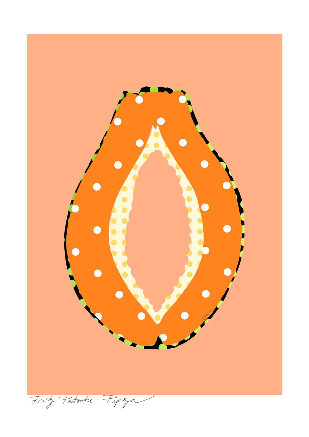 Papaya A3 Print