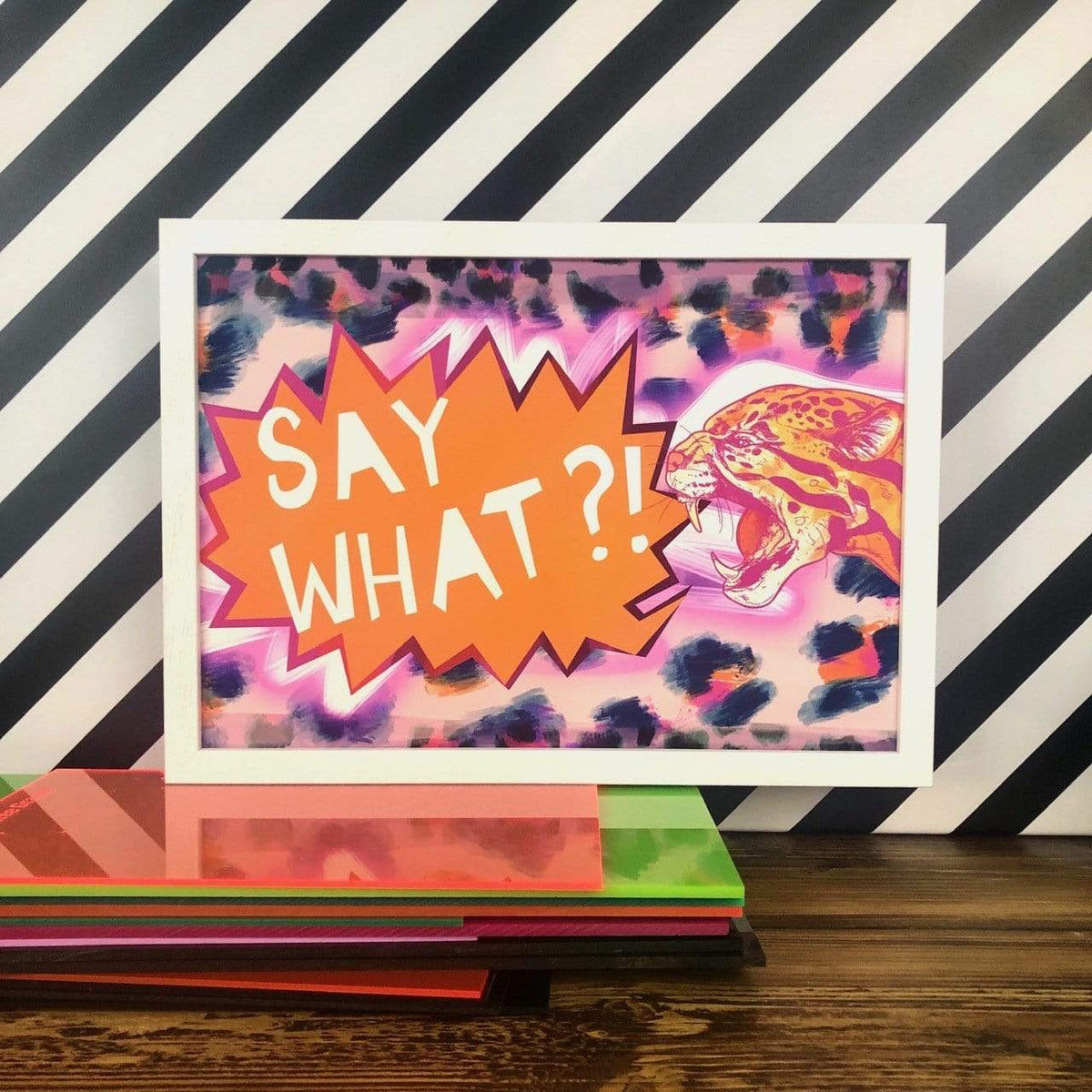 Pinky 'Pard Custom Matte Art Print