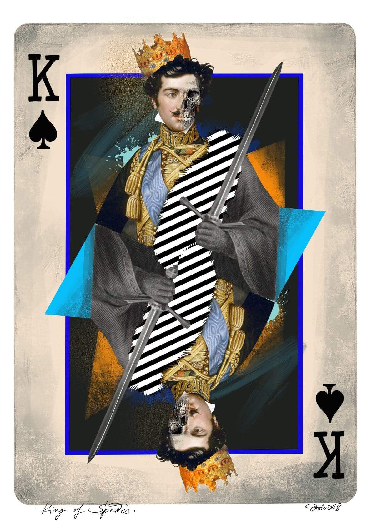 King Of Spades Matte Art Print