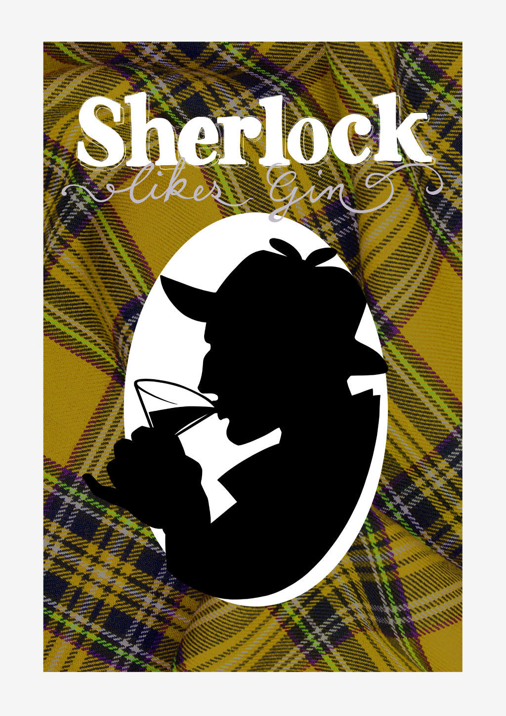 sherlock likes gin Tartan v2 