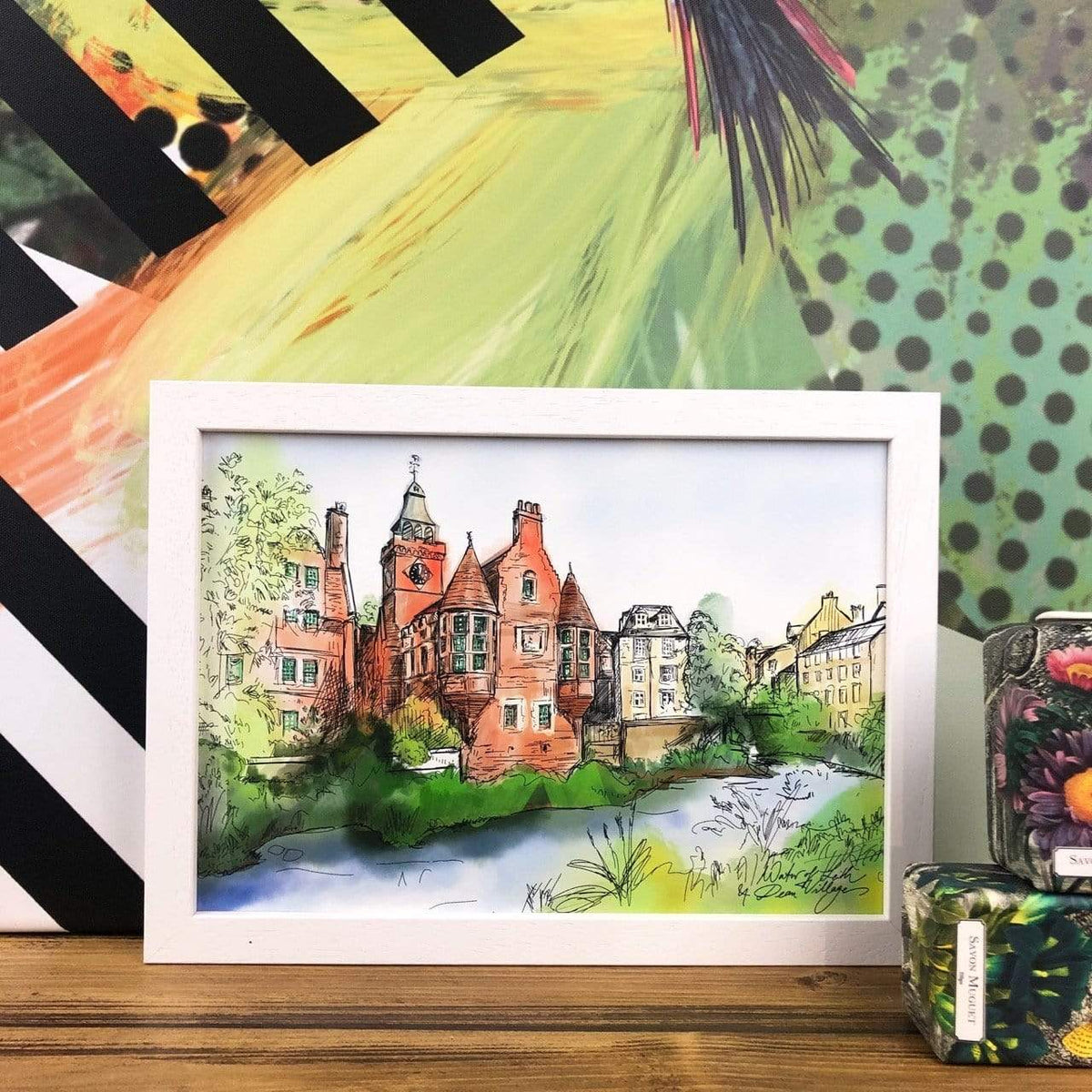 Water Of Leith & Dean Village A2 Print