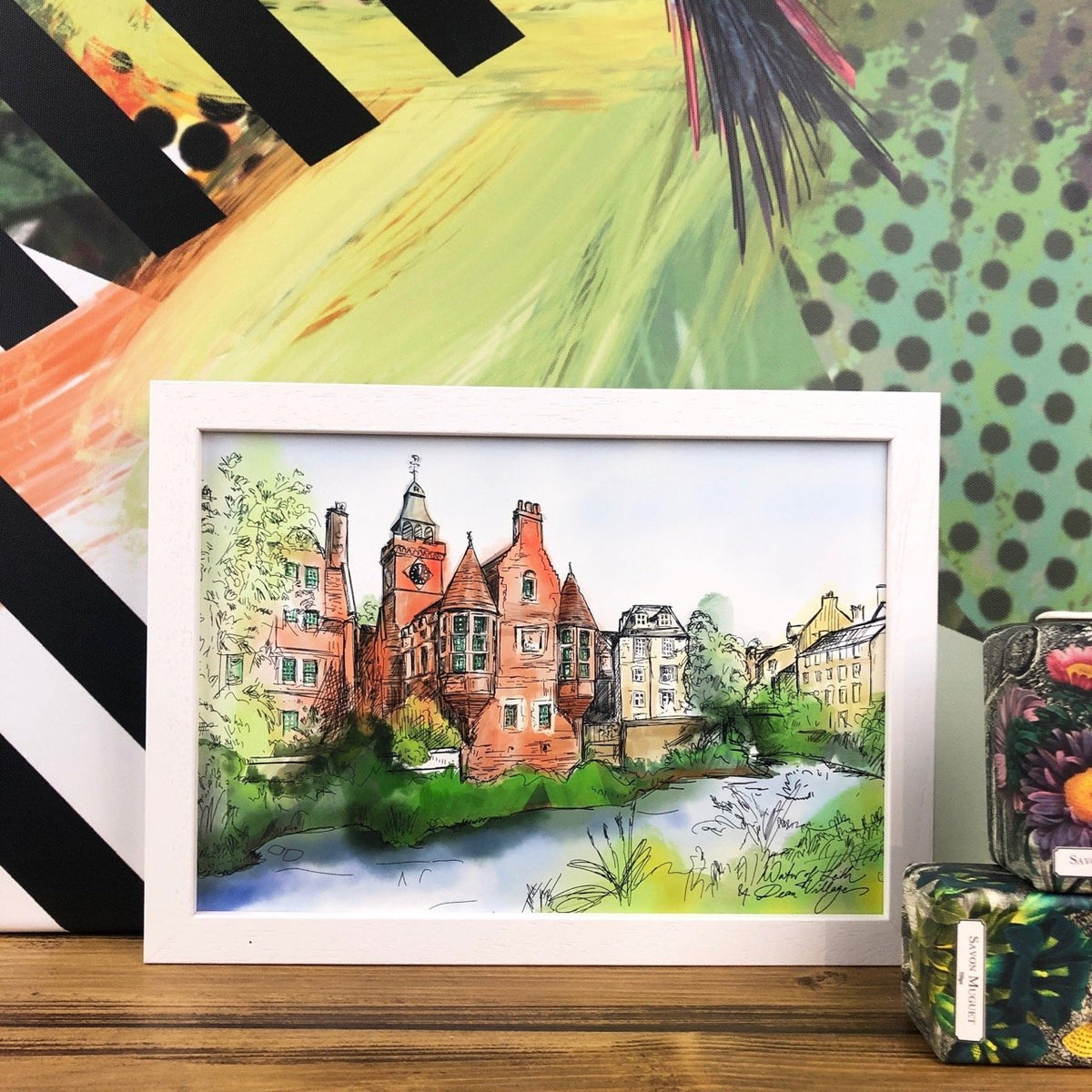 Water Of Leith & Dean Village A4 Print