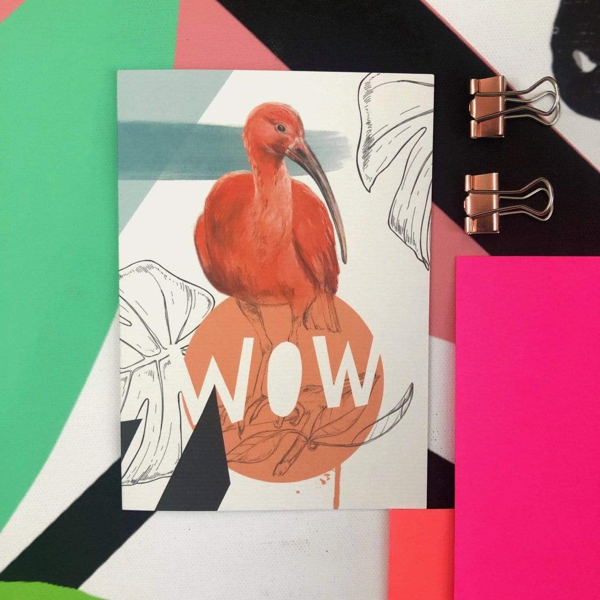 Scarlet Ibis - Wow Greeting Card