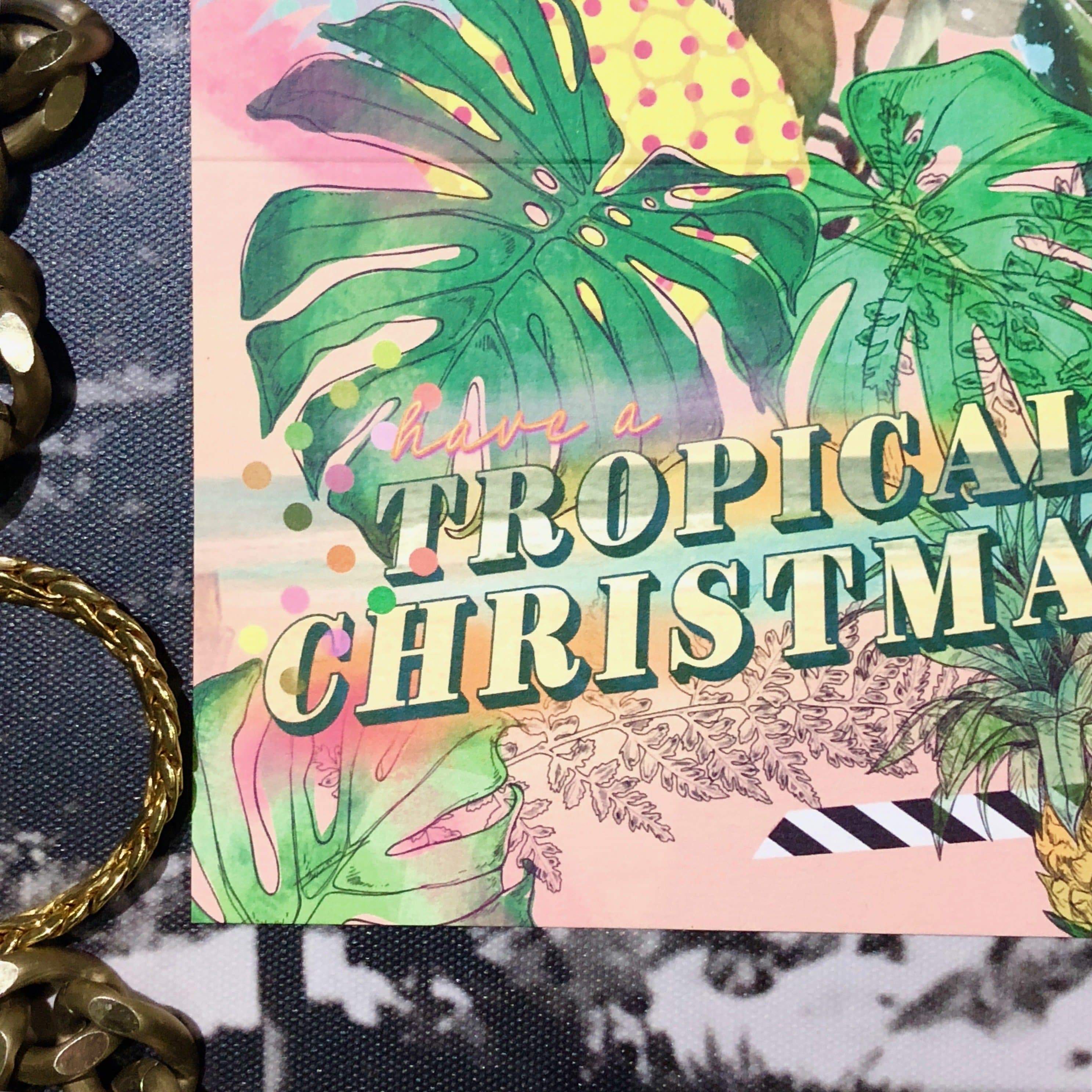 Tropical Christmas Card